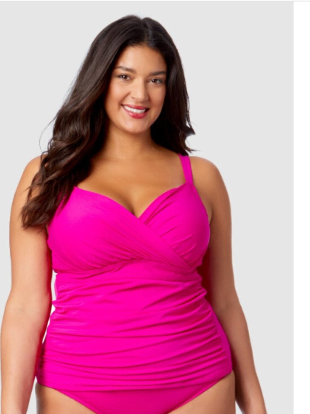 Anne Cole Women's Plus Size Swim Tankini Purple Size 20W 11965